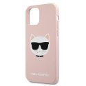 Karl Lagerfeld KLHCP12LSLCHLP iPhone 12 Pro Max 6,7" hardcase jasno różowy/light pink Silicone Choupette