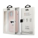 Karl Lagerfeld KLHCP12LSLCHLP iPhone 12 Pro Max 6,7" hardcase jasno różowy/light pink Silicone Choupette