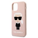 Karl Lagerfeld KLHCP12LSLFKPI iPhone 12 Pro Max 6,7" hardcase jasnoróżowy/light pink Silicone Iconic