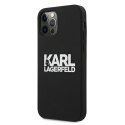 Karl Lagerfeld KLHCP12LSLKLRBK iPhone 12 Pro Max 6,7" Silicone Stack Logo czarny/black