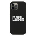 Karl Lagerfeld KLHCP12LSLKLRBK iPhone 12 Pro Max 6,7" Silicone Stack Logo czarny/black