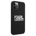 Karl Lagerfeld KLHCP12LSLKLRBK iPhone 12 Pro Max 6,7" Silicone Stack Logo czarny/black