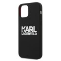 Karl Lagerfeld KLHCP12LSLKLRBK iPhone 12 Pro Max 6,7" Silicone Stack Logo czarny/black