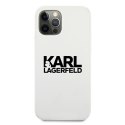 Karl Lagerfeld KLHCP12LSLKLWH iPhone 12 Pro Max 6,7" Silicone Stack Logo biały/white