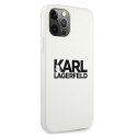 Karl Lagerfeld KLHCP12LSLKLWH iPhone 12 Pro Max 6,7" Silicone Stack Logo biały/white