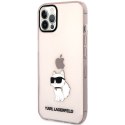 Karl Lagerfeld KLHCP12MHNCHTCP iPhone 12 /12 Pro 6,1" różowy/pink hardcase Ikonik Choupette