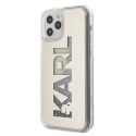 Karl Lagerfeld KLHCP12MKLMLGR iPhone 12 /12 Pro 6,1" srebrny/silver hardcase Mirror Liquid Glitter Karl