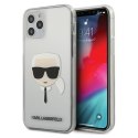 Karl Lagerfeld KLHCP12MKTR iPhone 12/12 Pro 6,1" hardcase Transparent Karl`s Head