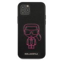 Karl Lagerfeld KLHCP12MPCUIKPI iPhone 12/12 Pro 6,1" różowy/pink hardcase Karl Ikonik Outline