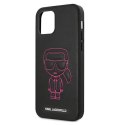 Karl Lagerfeld KLHCP12MPCUIKPI iPhone 12/12 Pro 6,1" różowy/pink hardcase Karl Ikonik Outline