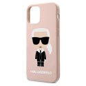 Karl Lagerfeld KLHCP12MSLFKPI iPhone 12/ 12 Pro 6,1" hardcase jasnoróżowy/light pink Silicone Iconic