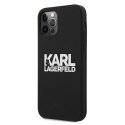 Karl Lagerfeld KLHCP12MSLKLRBK iPhone 12/12 Pro 6,1" Silicone Stack Logo czarny/black