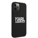 Karl Lagerfeld KLHCP12MSLKLRBK iPhone 12/12 Pro 6,1" Silicone Stack Logo czarny/black