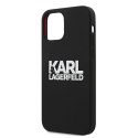 Karl Lagerfeld KLHCP12MSLKLRBK iPhone 12/12 Pro 6,1" Silicone Stack Logo czarny/black