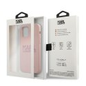 Karl Lagerfeld KLHCP12MSTKLTLP iPhone 12/12 Pro 6,1" Silicone Stack Logo różowy/pink