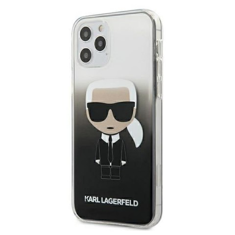 Karl Lagerfeld KLHCP12MTRDFKBK iPhone 12/12 Pro 6,1" czarny/black hardcase Gradient Ikonik Karl