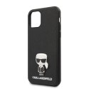 Karl Lagerfeld KLHCP12SIKMSBK iPhone 12 mini 5,4" czarny/black hardcase Saffiano Ikonik Metal