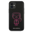 Karl Lagerfeld KLHCP12SPCUIKPI iPhone 12 mini 5,4" różowy/pink hardcase Karl Ikonik Outline