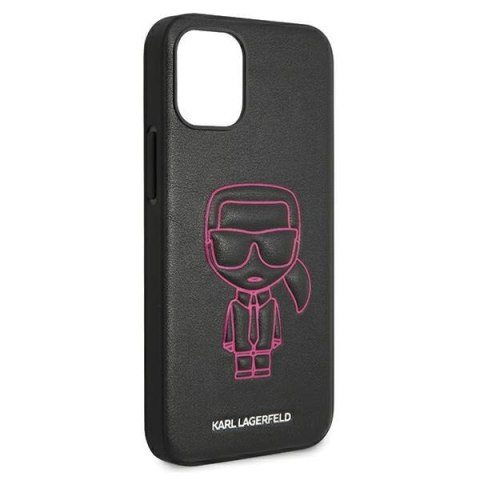 Karl Lagerfeld KLHCP12SPCUIKPI iPhone 12 mini 5,4" różowy/pink hardcase Karl Ikonik Outline