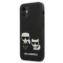 Karl Lagerfeld KLHCP12SPCUSKCBK iPhone 12 mini 5,4" czarny/black hardcase Ikonik Karl & Choupette