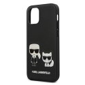 Karl Lagerfeld KLHCP12SPCUSKCBK iPhone 12 mini 5,4" czarny/black hardcase Ikonik Karl & Choupette