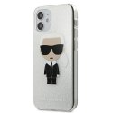 Karl Lagerfeld KLHCP12SPCUTRIKSL iPhone 12 mini 5,4" srebrny/silver hardcase Glitter Ikonik Karl