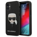 Karl Lagerfeld KLHCP12SSAKHBK iPhone 12 mini 5,4" czarny/black hardcase Saffiano Ikonik Karl`s Head