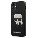 Karl Lagerfeld KLHCP12SSAKHBK iPhone 12 mini 5,4" czarny/black hardcase Saffiano Ikonik Karl`s Head