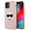 Karl Lagerfeld KLHCP12SSLCHLP iPhone 12 mini 5,4" hardcase jasno różowy/light pink Silicone Choupette