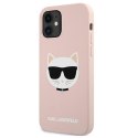 Karl Lagerfeld KLHCP12SSLCHLP iPhone 12 mini 5,4" hardcase jasno różowy/light pink Silicone Choupette