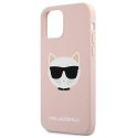 Karl Lagerfeld KLHCP12SSLCHLP iPhone 12 mini 5,4" hardcase jasno różowy/light pink Silicone Choupette