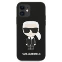 Karl Lagerfeld KLHCP12SSLFKBK iPhone 12 mini 5,4" hardcase czarny/black Silicone Iconic