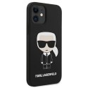 Karl Lagerfeld KLHCP12SSLFKBK iPhone 12 mini 5,4" hardcase czarny/black Silicone Iconic