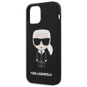 Karl Lagerfeld KLHCP12SSLFKBK iPhone 12 mini 5,4" hardcase czarny/black Silicone Iconic