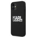 Karl Lagerfeld KLHCP12SSLKLRBK iPhone 12 mini 5,4" Silicone Stack Logo czarny/black