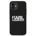 Karl Lagerfeld KLHCP12SSLKLRBK iPhone 12 mini 5,4" Silicone Stack Logo czarny/black