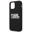 Karl Lagerfeld KLHCP12SSLKLRBK iPhone 12 mini 5,4" Silicone Stack Logo czarny/black