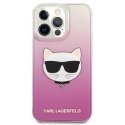 Karl Lagerfeld KLHCP13LCTRP iPhone 13 Pro / 13 6,1" hardcase różowy/pink Choupette Head