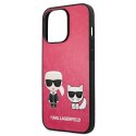 Karl Lagerfeld KLHCP13LPCUSKCP iPhone 13 Pro / 13 6,1" fuksja/fuchsia hardcase Ikonik Karl & Choupette