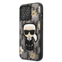 Karl Lagerfeld KLHCP13LPMNFIK1 iPhone 13 Pro / 13 6,1" szary/grey Flower Ikonik Karl