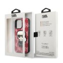 Karl Lagerfeld KLHCP13LPMNIKPI iPhone 13 Pro / 13 6,1" hardcase czerwony/red Monogram Ikonik Patch