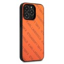 Karl Lagerfeld KLHCP13LPTLO iPhone 13 Pro / 13 6,1" hardcase pomarańczowy/orange Perforated Allover