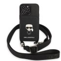 Karl Lagerfeld KLHCP13LSAIPCK iPhone 13 Pro / 13 6,1" hardcase czarny/black Saffiano Metal Ikonik