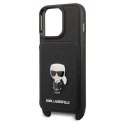 Karl Lagerfeld KLHCP13LSAIPCK iPhone 13 Pro / 13 6,1" hardcase czarny/black Saffiano Metal Ikonik