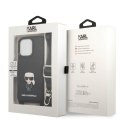 Karl Lagerfeld KLHCP13LSAIPCK iPhone 13 Pro / 13 6,1" hardcase czarny/black Saffiano Metal Ikonik