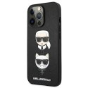 Karl Lagerfeld KLHCP13LSAKICKCBK iPhone 13 Pro / 13 6,1" czarny/black hardcase Saffiano Karl & Choupette