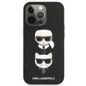 Karl Lagerfeld KLHCP13LSAKICKCBK iPhone 13 Pro / 13 6,1" czarny/black hardcase Saffiano Karl & Choupette