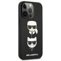 Karl Lagerfeld KLHCP13LSAKICKCBK iPhone 13 Pro / 13 6,1" czarny/black hardcase Saffiano Karl & Choupette