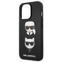 Karl Lagerfeld KLHCP13LSAKICKCBK iPhone 13 Pro / 13 6,1" czarny/black hardcase Saffiano Karl & Choupette