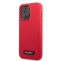 Karl Lagerfeld KLHCP13LSLMP1R iPhone 13 Pro / 13 6,1" hardcase czerwony/red Silicone Plaque